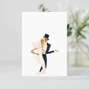 Amor y romance vintage, pareja Boda moderna