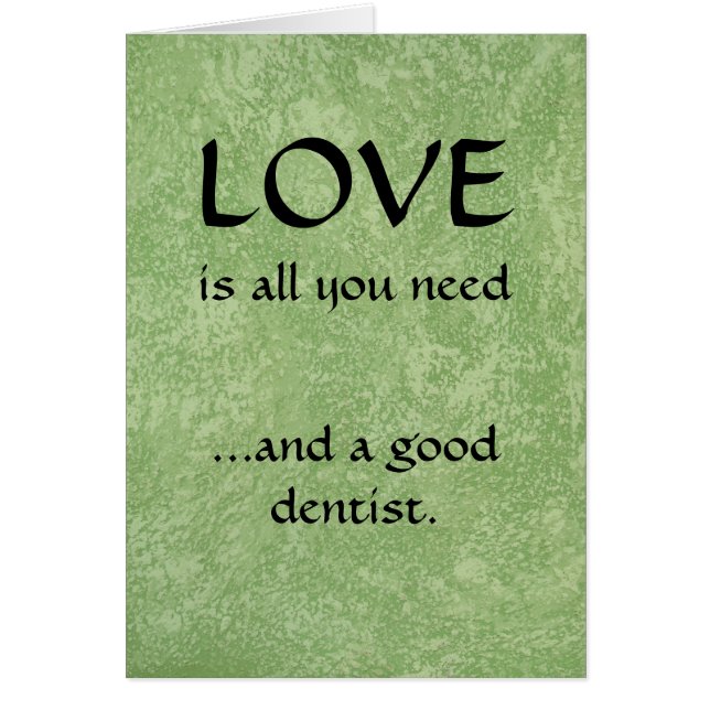 Amor y un buen dentista (Frente)