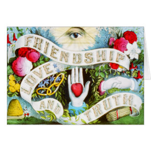 Amor y verdad de amistad - Arte de época