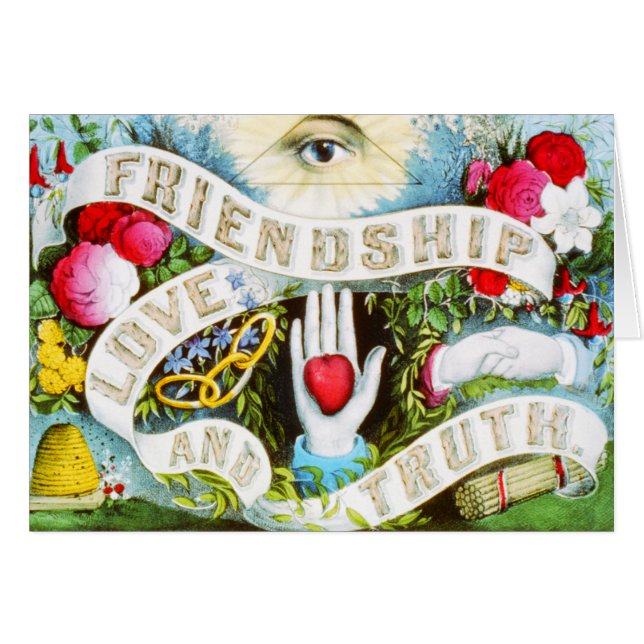 Amor y verdad de amistad - Arte de época (Anverso (Horizontal))