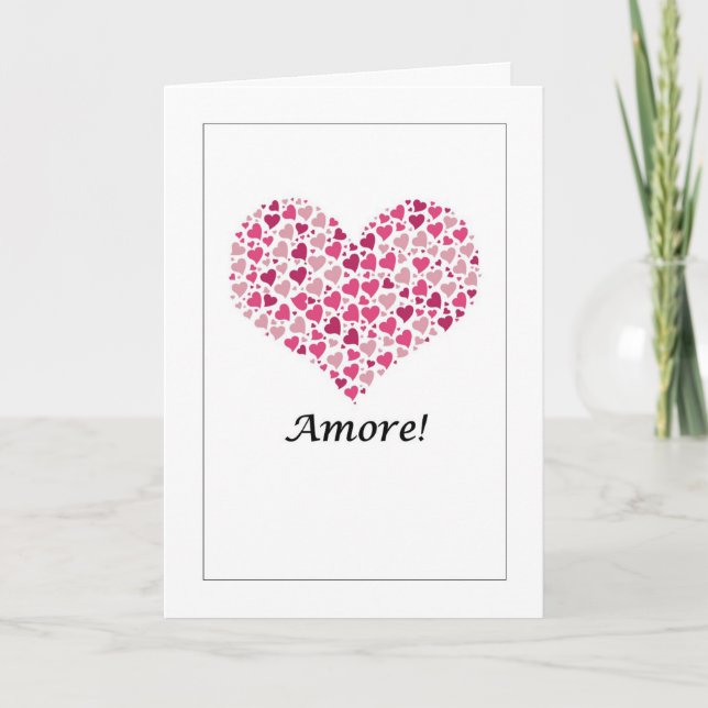 Amore - Tarjeta de amor italiana (Anverso)