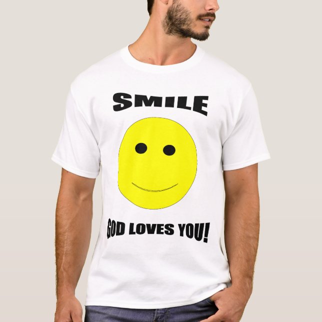 Amores de dios de la sonrisa usted camiseta (Anverso)