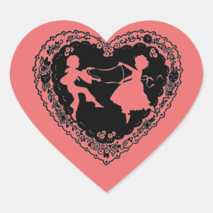 AMORES QUE BAILAN al pegatina de la TARJETA DEL