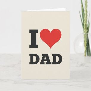 Amorosa tarjeta de arte para papá que yo quiero