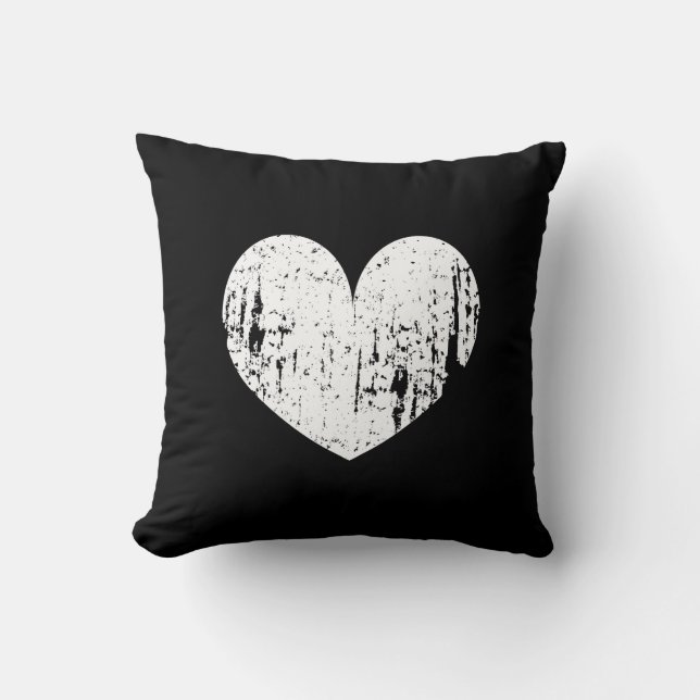 Amortiguador blanco y negro de la almohada de tiro (Anverso)