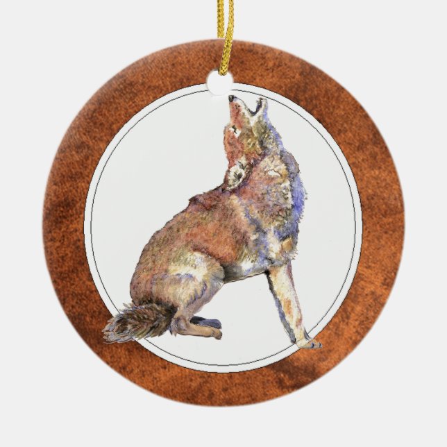 Amortiguador Coyote, Animal, Ornamento de Vida Sil (Frente)