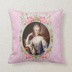 Amortiguador de la almohada del damasco del rosa