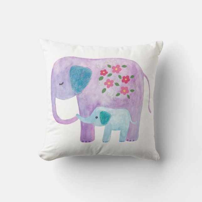 Amortiguador lindo del elefante de la almohada de (Anverso)