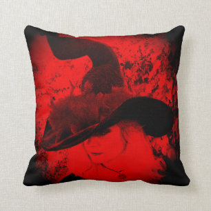 Amortiguador pagano de Wiccan de la almohada roja