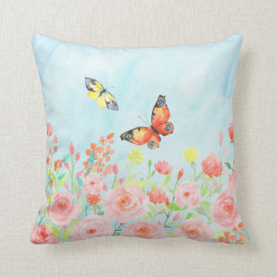 amortiguadores de la almohada de la acuarela de