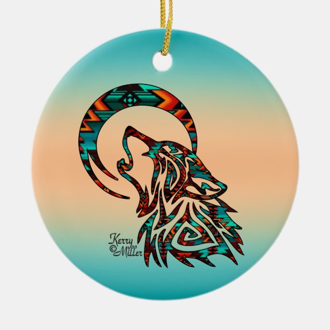 Amortiguamiento De Lobos Tribales En El Ornamento  (Frente)