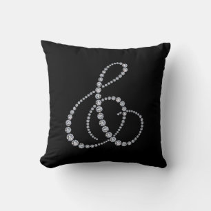 Ampersand bling almohada
