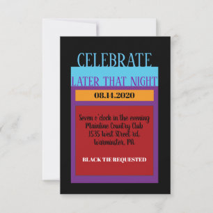 AMPERSAND BNAI MITZVAH Bar Bat Mitzvah Tarjeta Fie