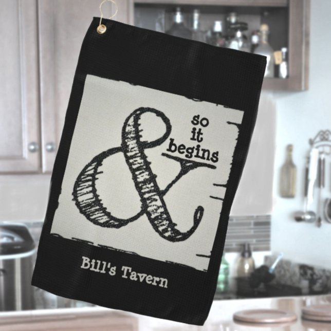 Ampersand Symbol Y Así Comienza La Toalla De Barra (Subido por el creador)