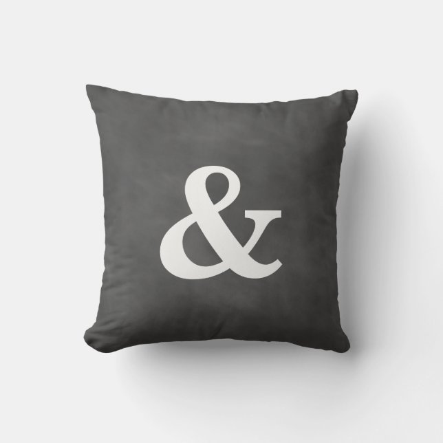 Ampersor de pizarra y almohada exterior (Anverso)