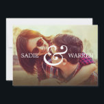 Ampersor en negrita y tarjeta de fecha<br><div class="desc">Una simple,  audaz y moderna salva la tarjeta de foto de fecha</div>