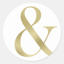 Ampersores y pegatinas de oro, fuente de Relieve m
