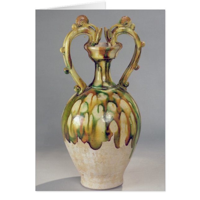 Amphora con las manijas bajo la forma de dragón (Frente)
