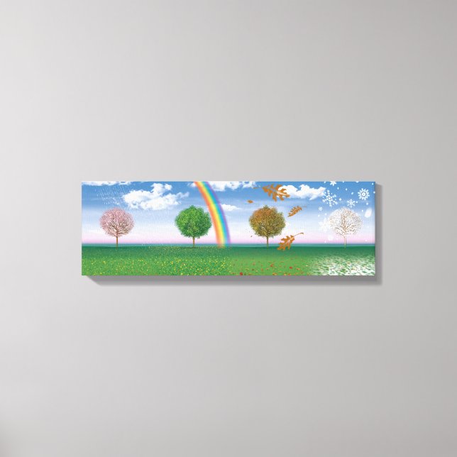 Amplia impresión de lienzo cuatro temporadas de ar (Anverso)