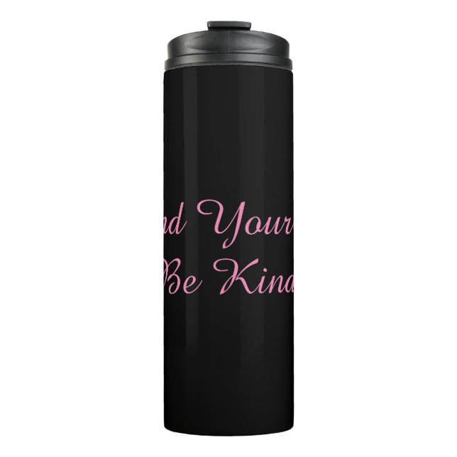 ¡Amplía Tu Mente, Sé Amable! Botella térmica (Anverso)