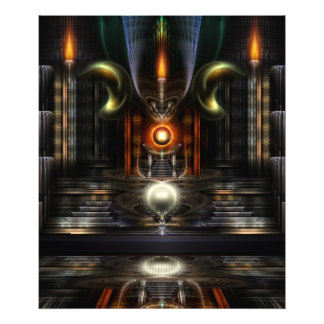 Ampliación de Foto de Arte Fractal del Salón del T