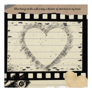 Ampliación de foto de collage de corazón de pelícu