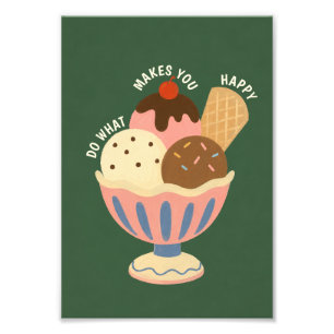 Ampliación de foto de helado sundae retro lindo