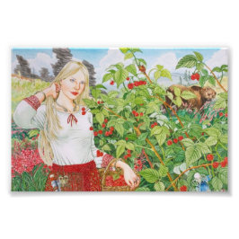 Ampliación de foto de mujer frambuesa