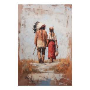Ampliación de foto de pareja nativa americana