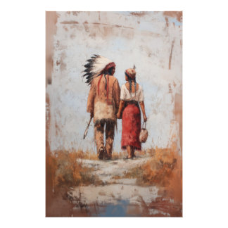 Ampliación de foto de pareja nativa americana