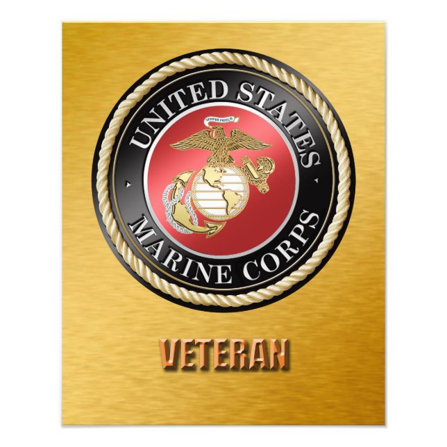 Ampliación de foto de veterano del USMC (Frente)