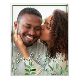 Ampliación de Foto Personalizada con Follaje Verde