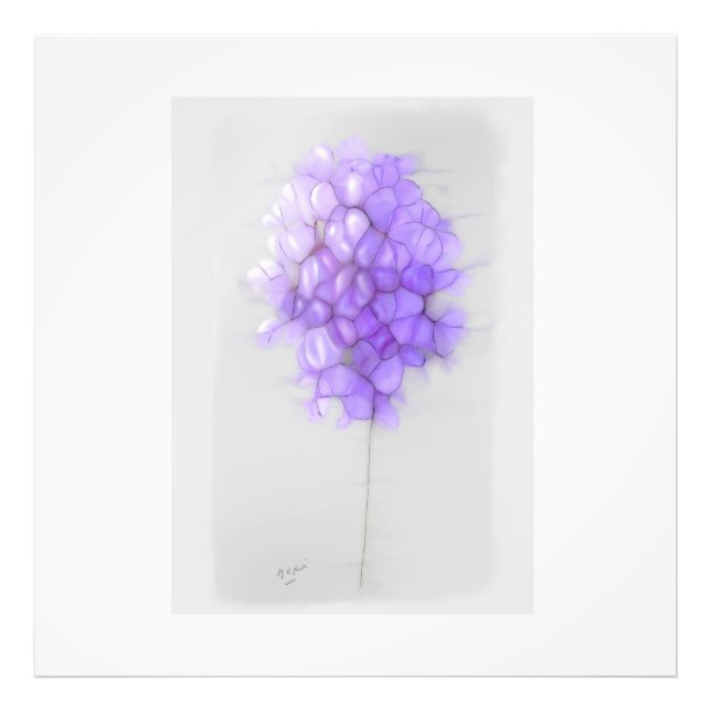 AMPLIACIÓN DE FOTOGRAFÍA DE FLORES MAUVE (Frente)
