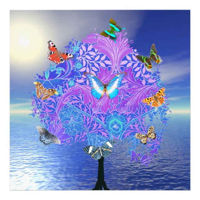 Ampliación de la foto de árbol de mariposa (Frente)