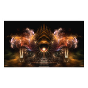 Ampliación de la foto de arte fractal de la tormen