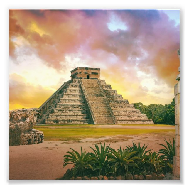 Ampliación de la foto de Chichen Itza (Frente)