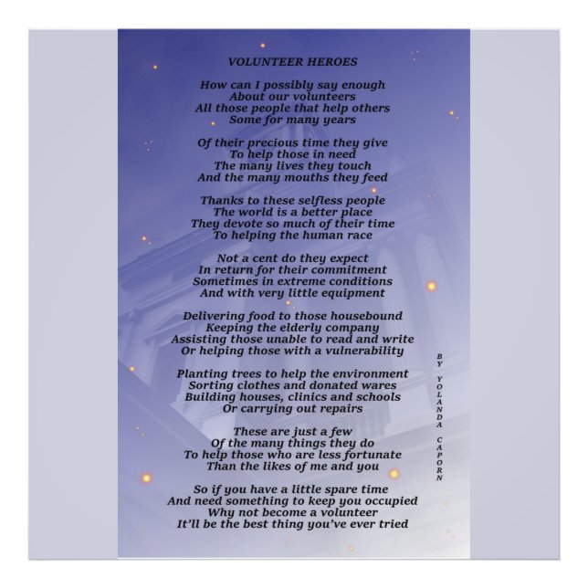 Ampliación de la foto de héroes voluntarios (Frente)