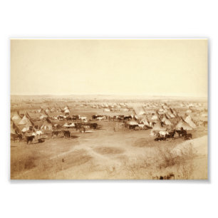 Ampliación de la foto del campamento Lakota
