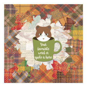 Ampliación de la foto del gato Fall Break