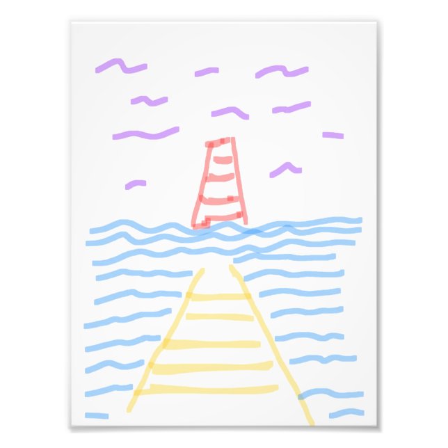 Ampliación de la foto del muelle y el faro (Frente)