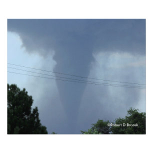 Ampliación de la foto del tornado de Kansas