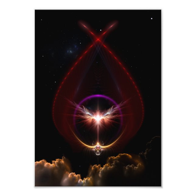 Ampliación de la fotografía de arte fractal de Per (Frente)