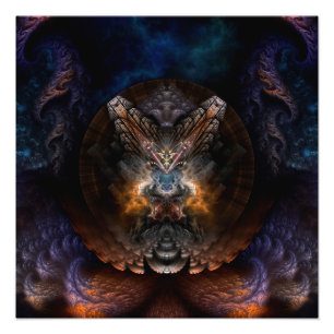 Ampliación de la fotografía de arte fractal ortogr
