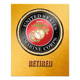 Ampliación jubilada USMC de la foto