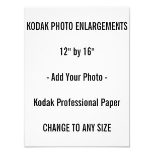 Ampliaciones de foto de Kodak 12" por 16"