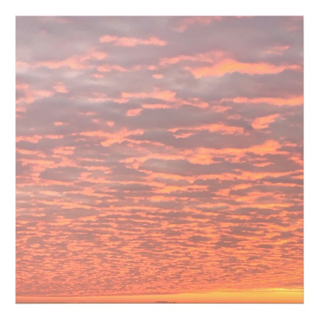 Ampliaciones de fotos de nubes rosadas (Frente)