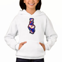 AmSamoa Finger Heart Black-Out Camiseta con Capuch