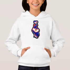 AmSamoa Finger Heart Black-Out Camiseta con Capuch