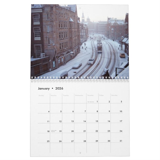 Amsterdam 2014 - Calendario impreso personalizado (Jan 2026)