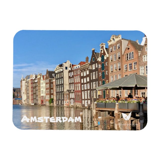 Amsterdam - imán por Velvet Escape (Horizontal)